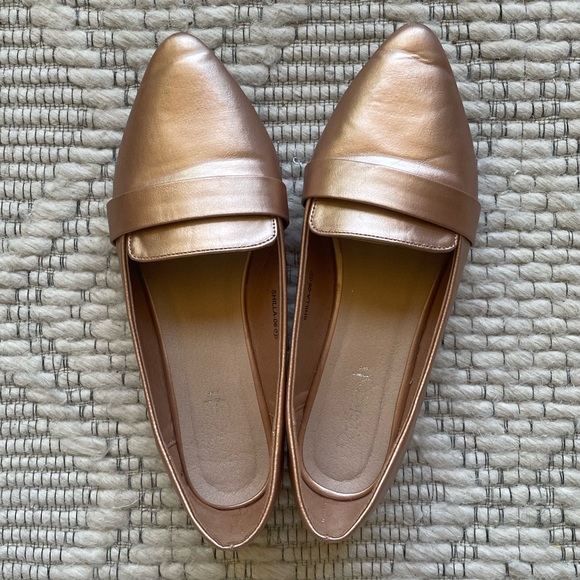 Rose gold loafer flats - Picture 5 of 7